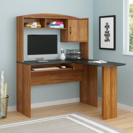 L Shape Desk Home Office Study Corner Computer Laptop Wood Table Computer Laptop Wood Table