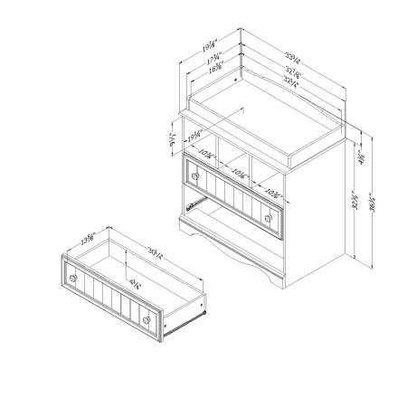 South Shore Savannah Changing Table Furniture Collection For Baby